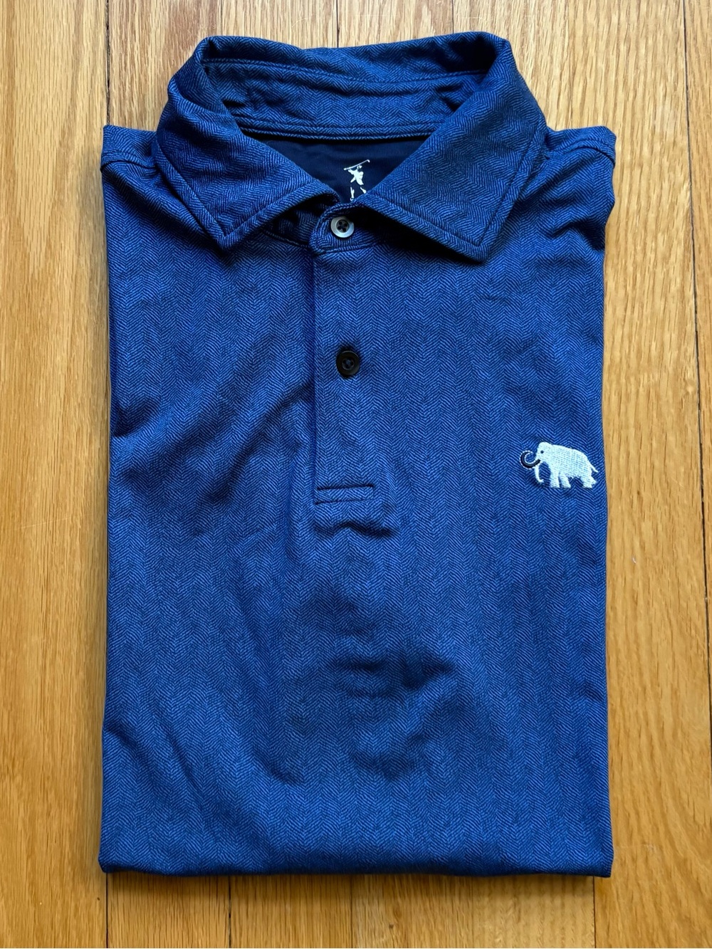 Fairway & Greene Men’s Short Sleeve Polo Small Blue Unique Mammoth Dunes